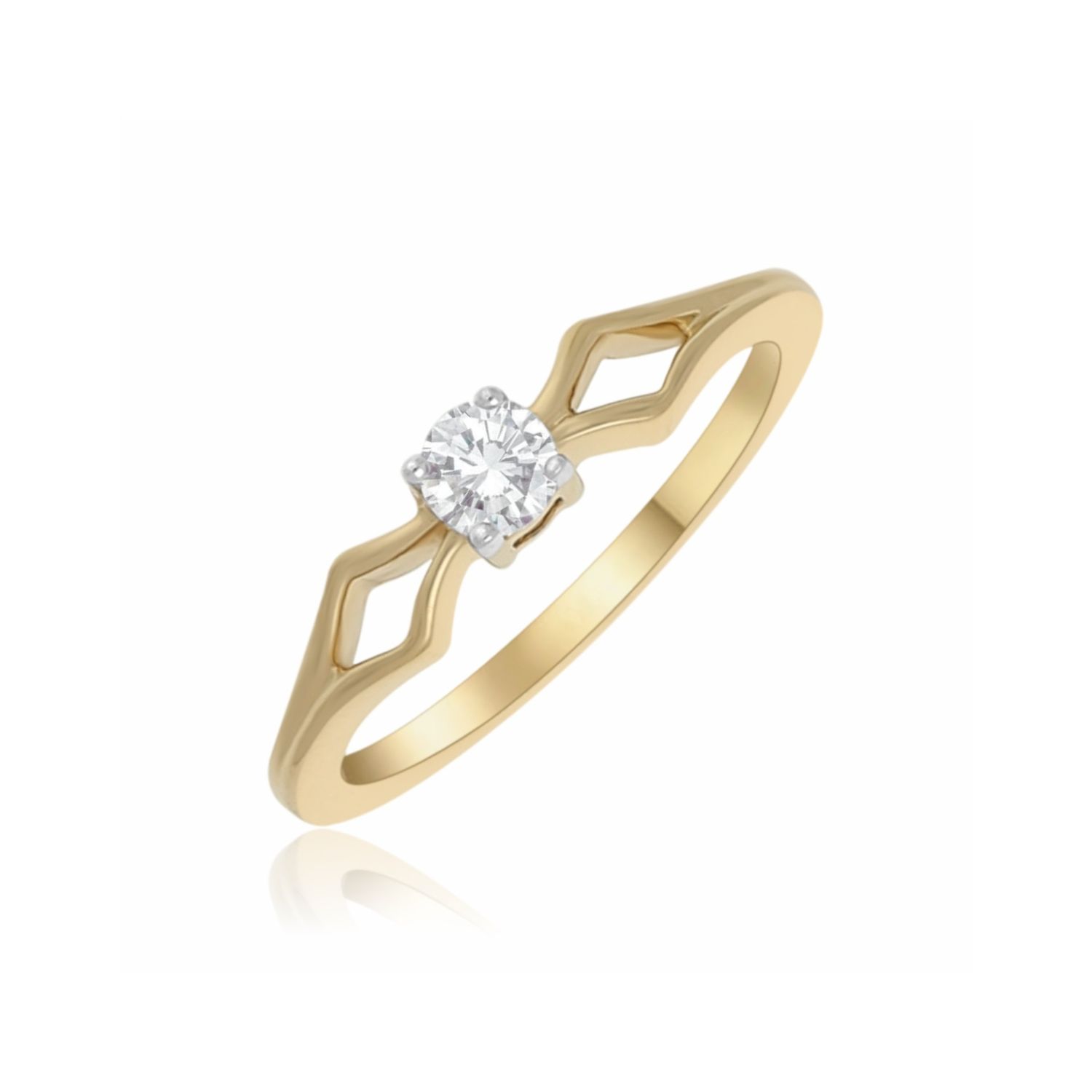 Parallel Signet Lab Grown Diamond Ring