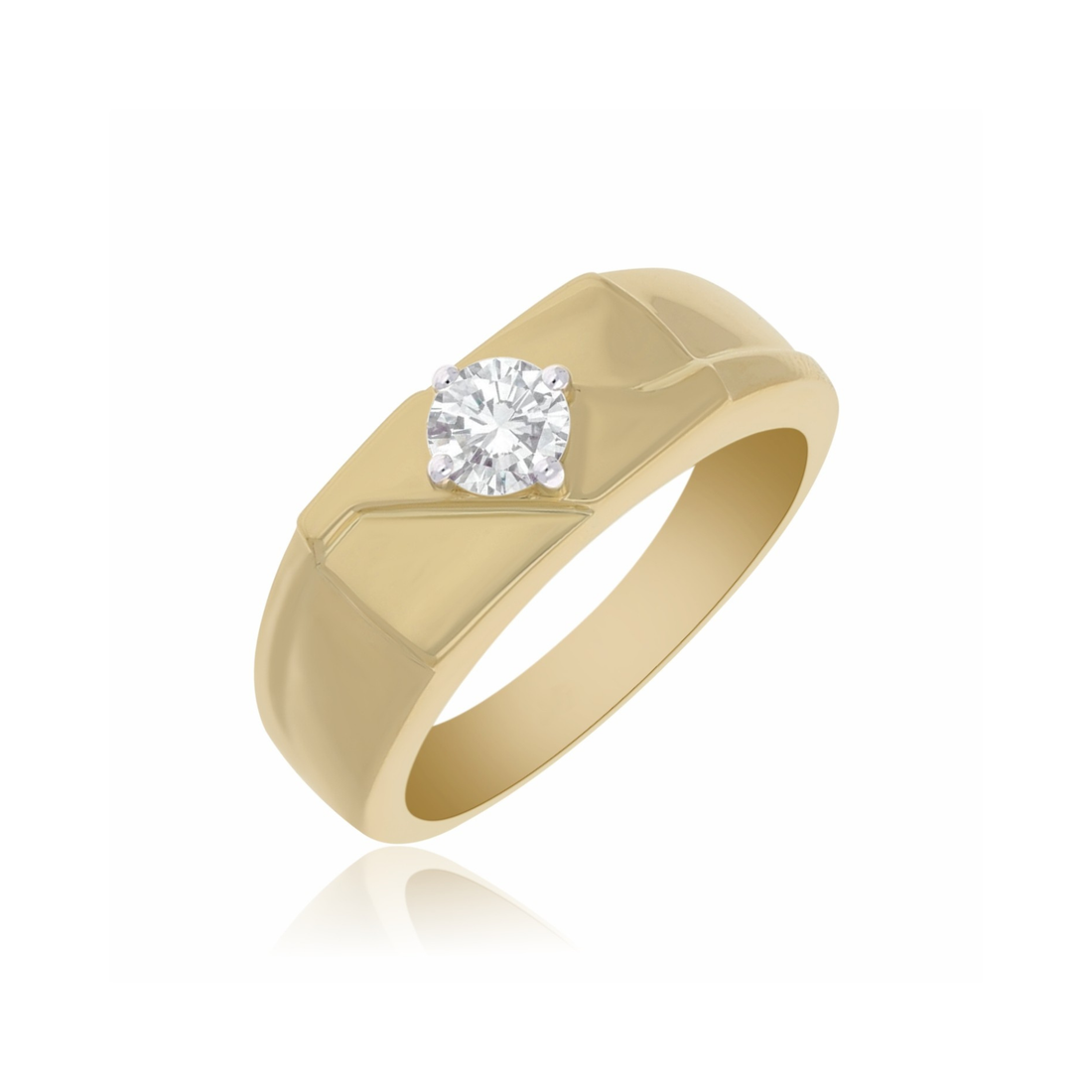 Men’s Fortress Square Lab Grown Diamond Ring