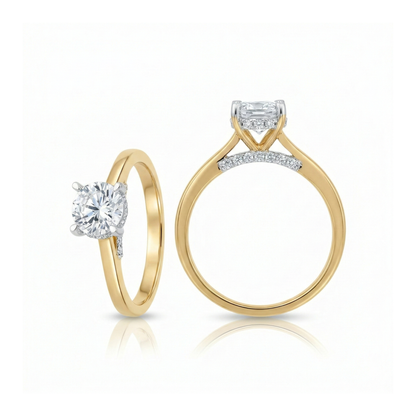 Classic Cherish Solitaire Lab Grown Diamond Ring