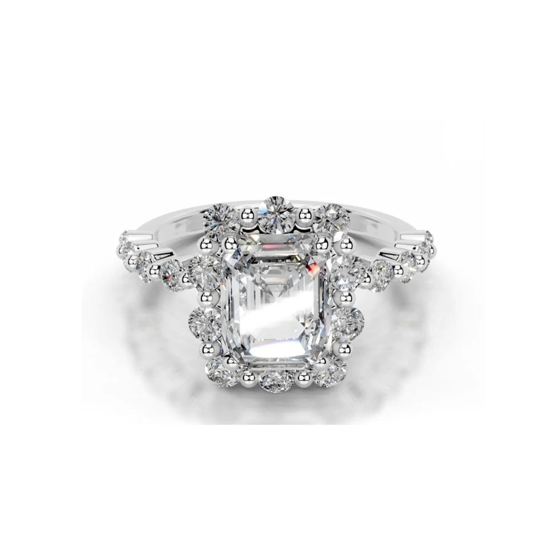 Dreamweaver Halo Solitaire Lab Grown Diamond Ring