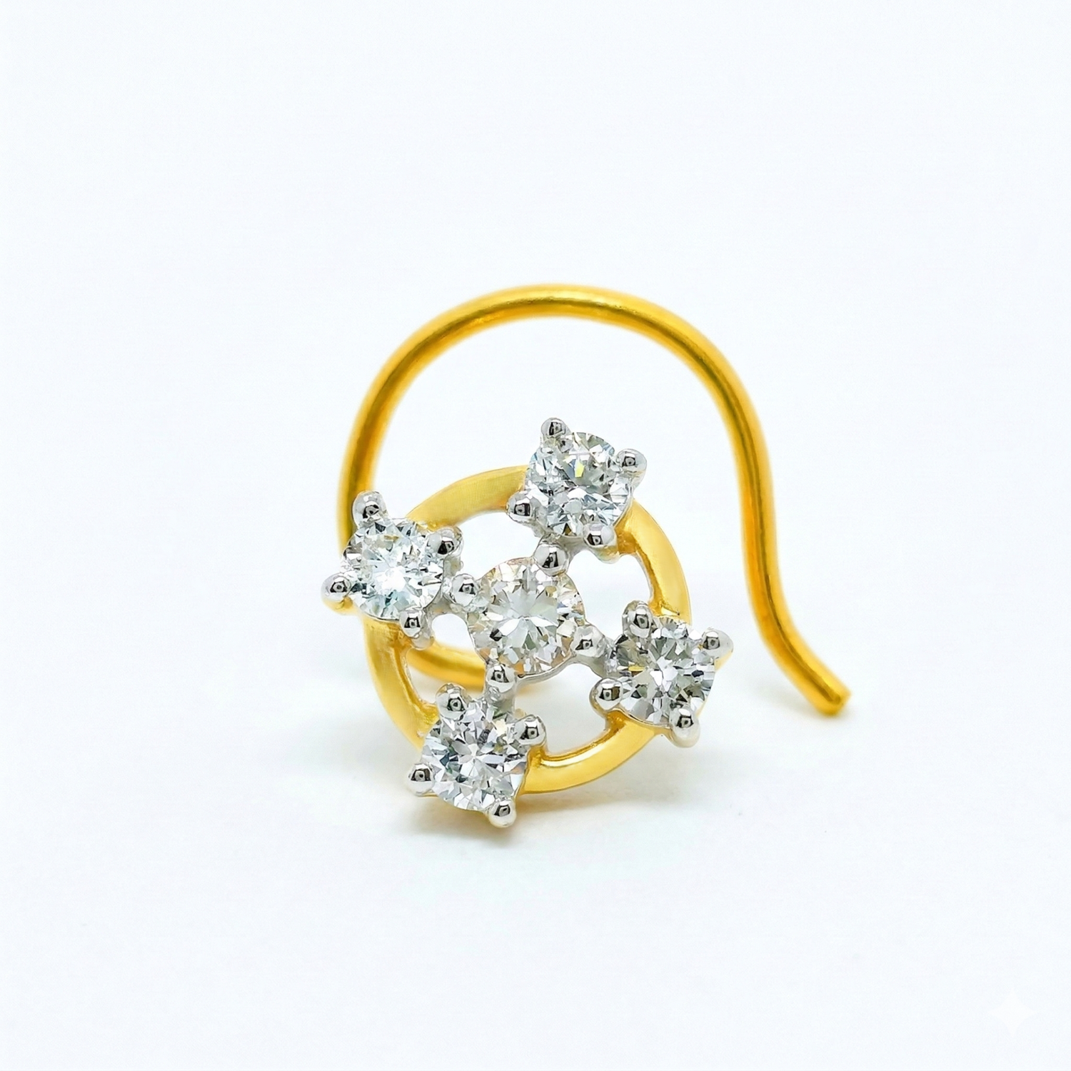Celestial Bloom Lab Grown Diamond Nosepin