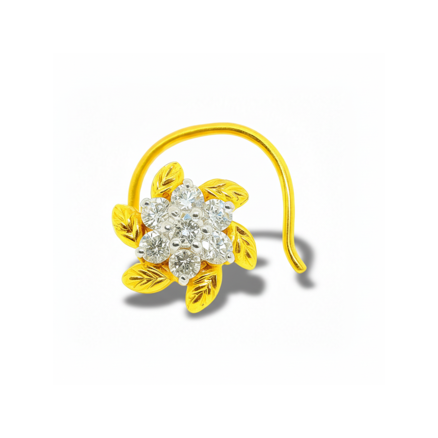 Blooming Elegance Lab Grown Diamond Nosepin