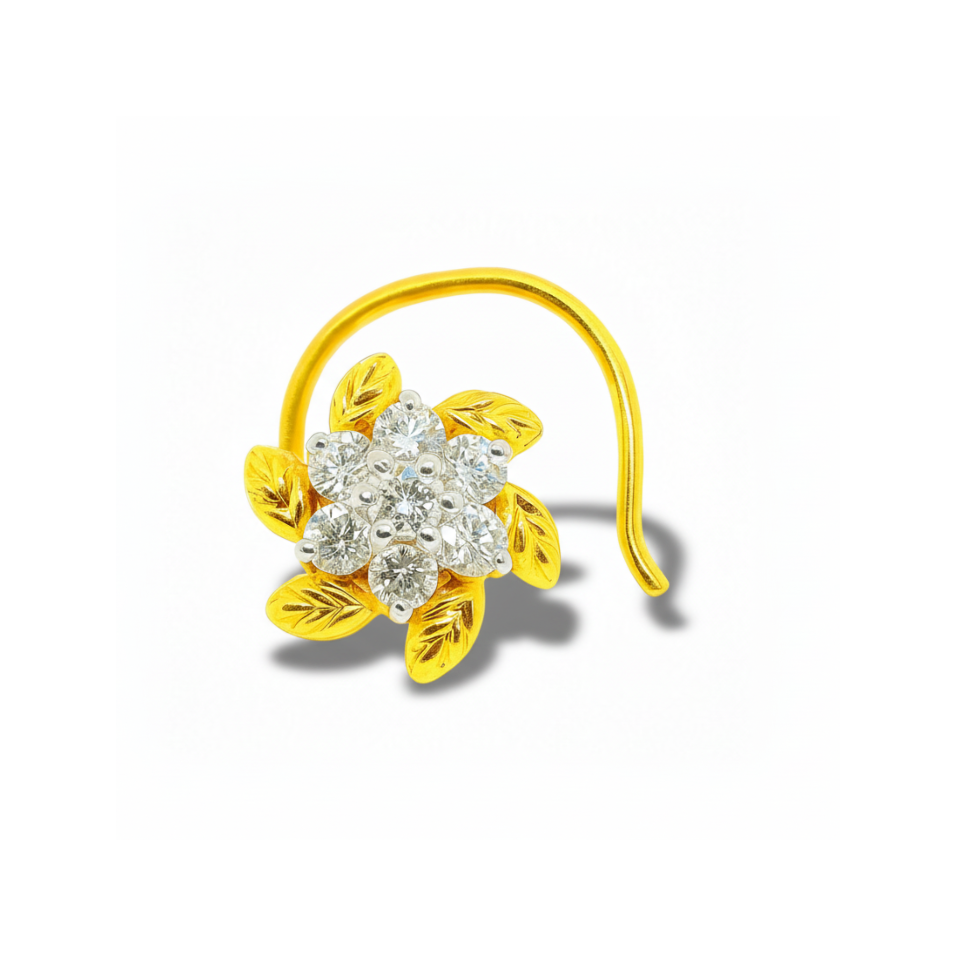 Blooming Elegance Lab Grown Diamond Nosepin