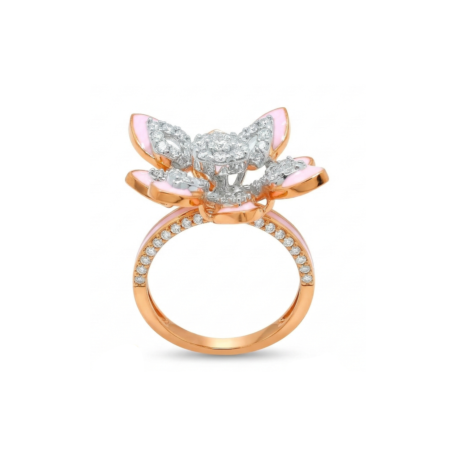 Pink Petal Radiance Lab Grown Diamond Ring