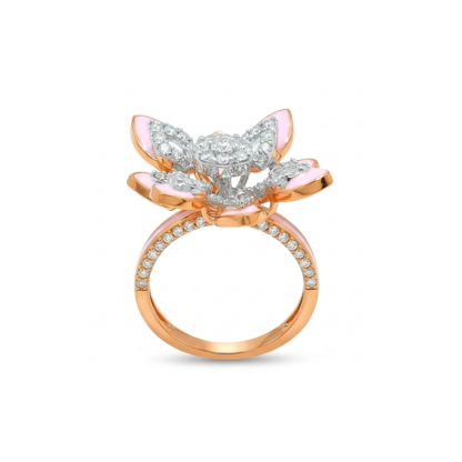 Pink Petal Radiance Lab Grown Diamond Ring