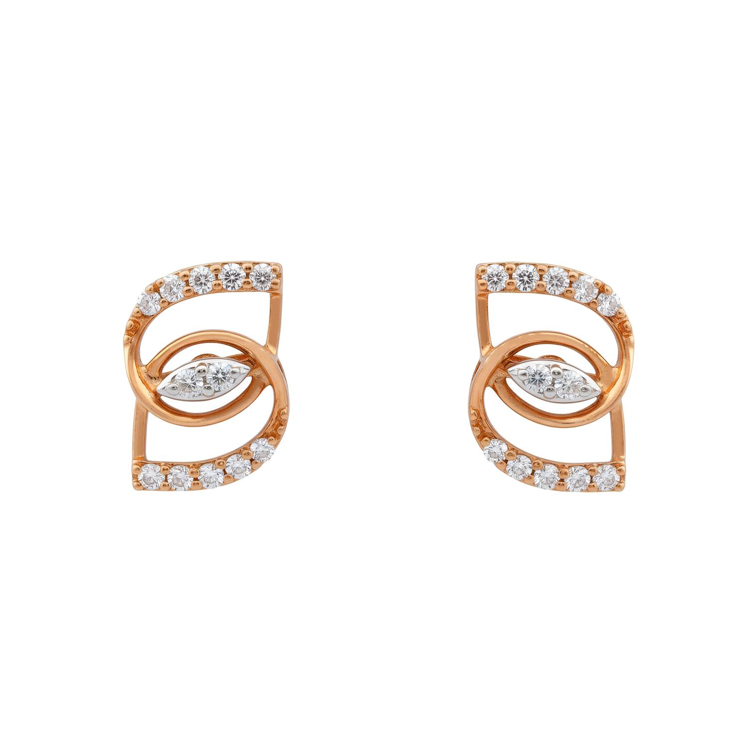 Zenvira Twist Lab Grown Diamond Earrings