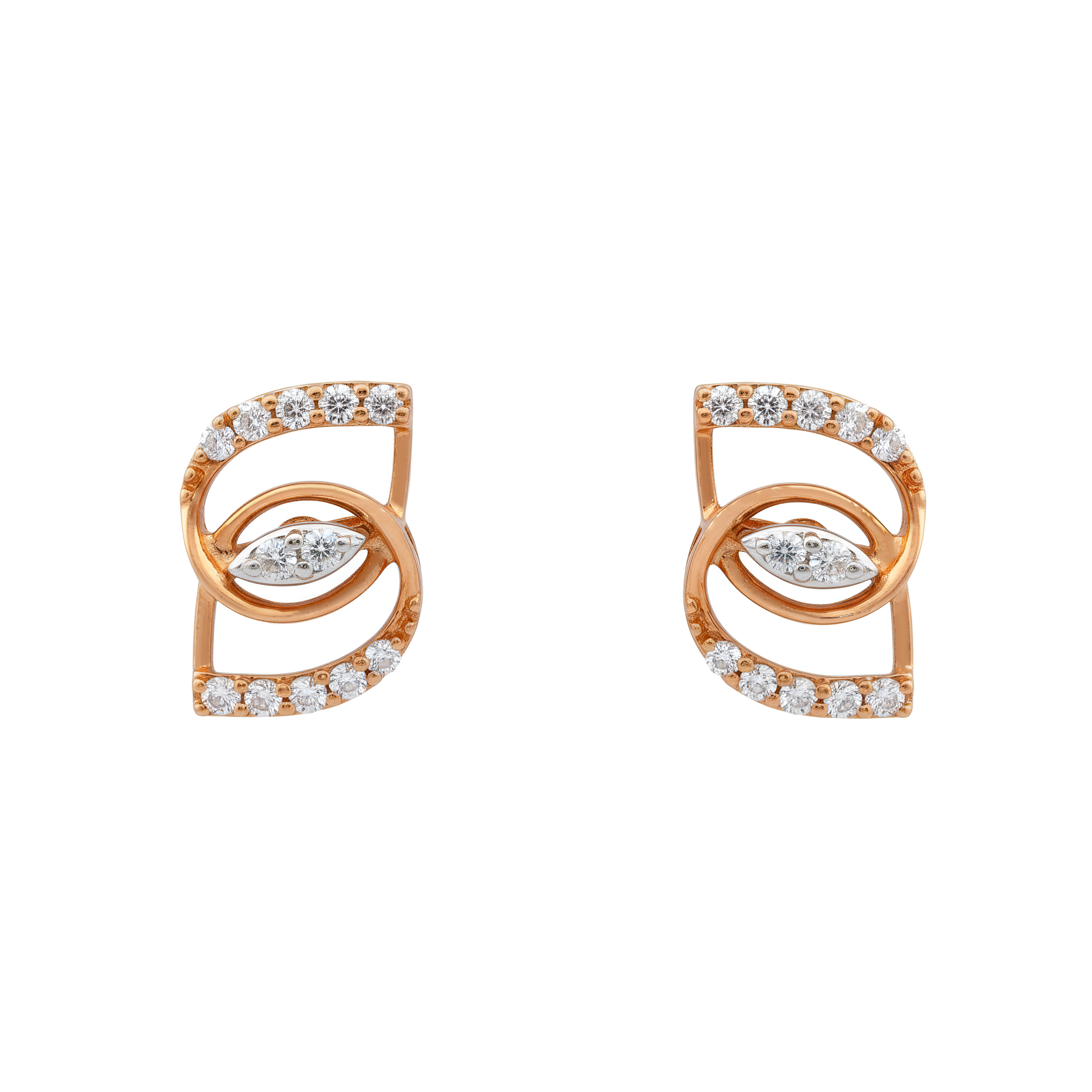 Zenvira Twist Lab Grown Diamond Earrings