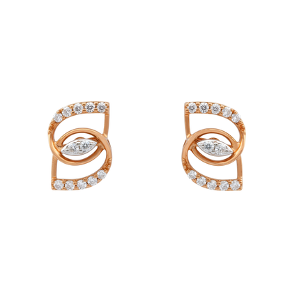 Zenvira Twist Lab Grown Diamond Earrings