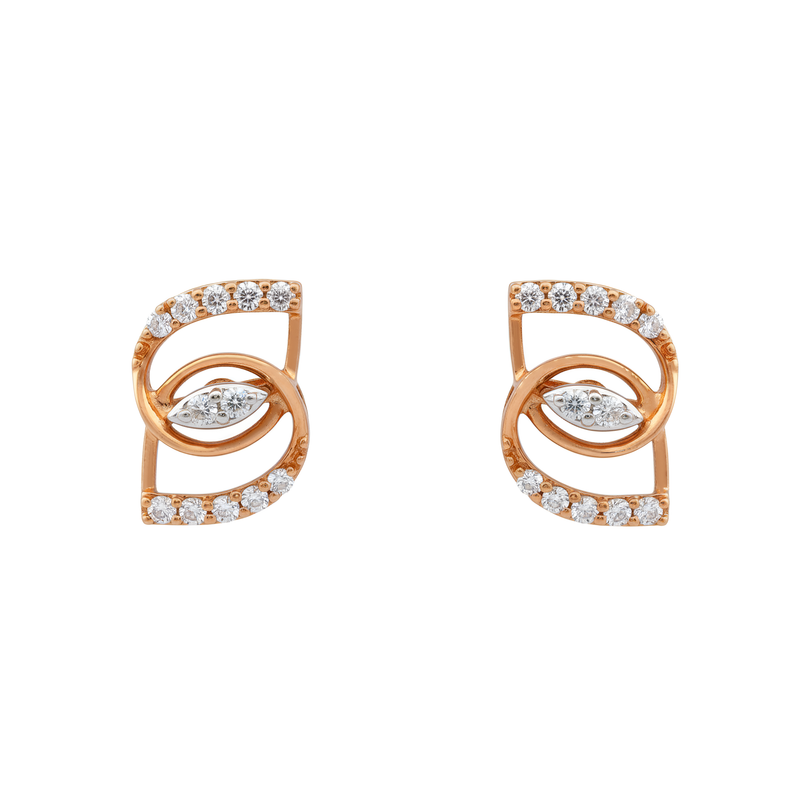 Zenvira Twist Lab Grown Diamond Earrings