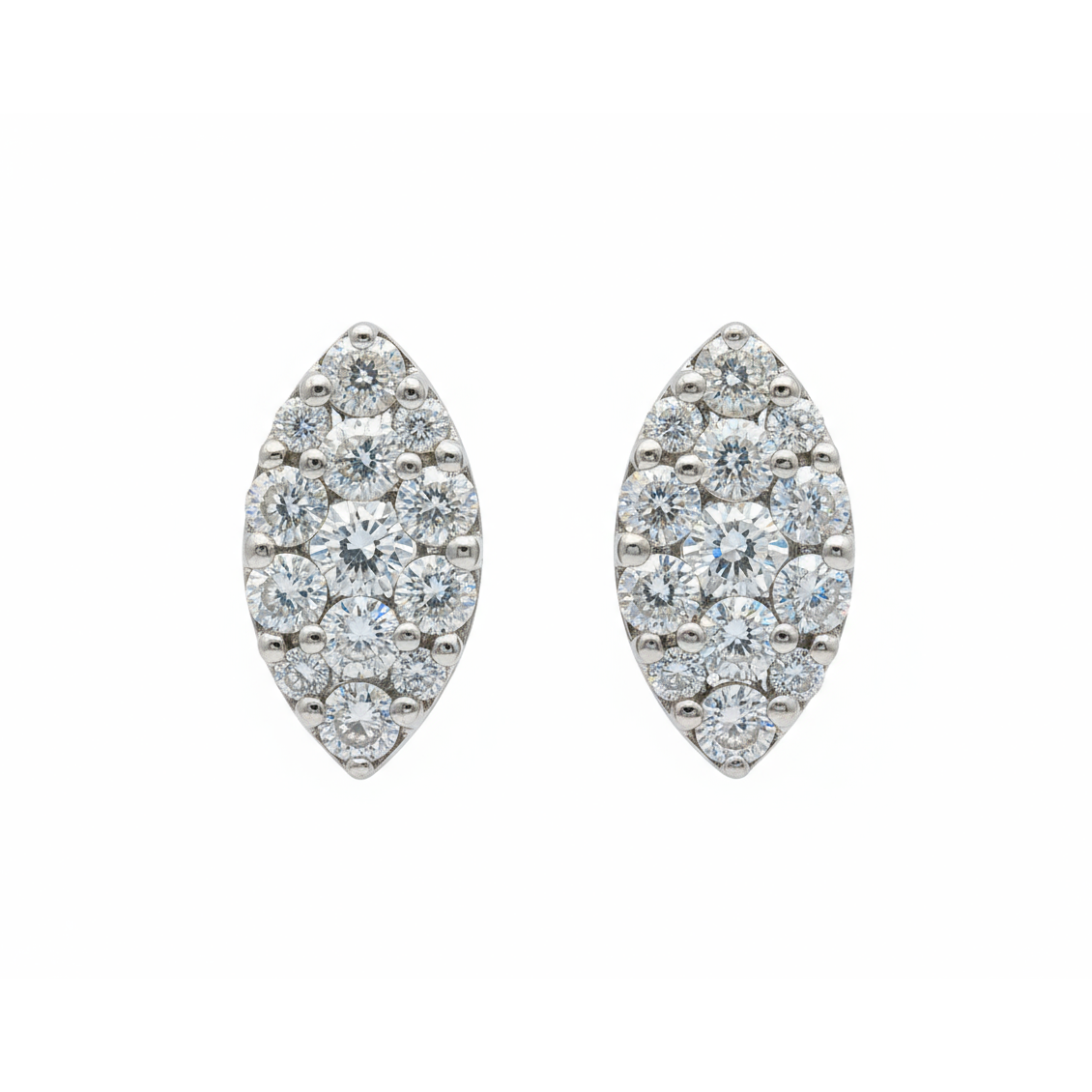Radiant Petal Lab Grown Diamond Earrings