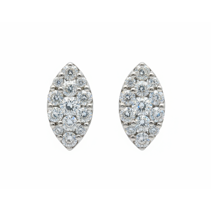 Radiant Petal Lab Grown Diamond Earrings