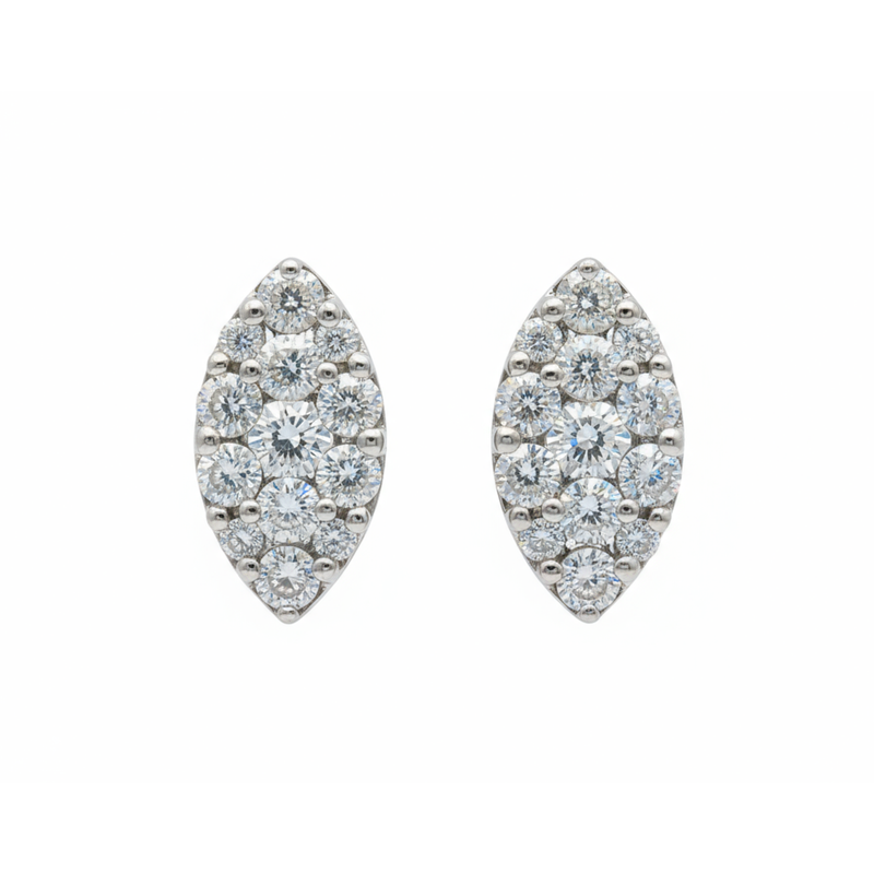 Radiant Petal Lab Grown Diamond Earrings
