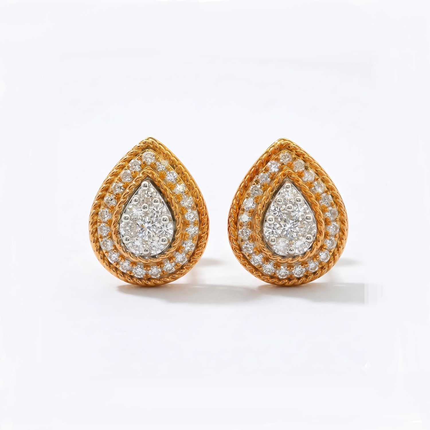 Opulenza Halo Lab Grown Diamond Earrings