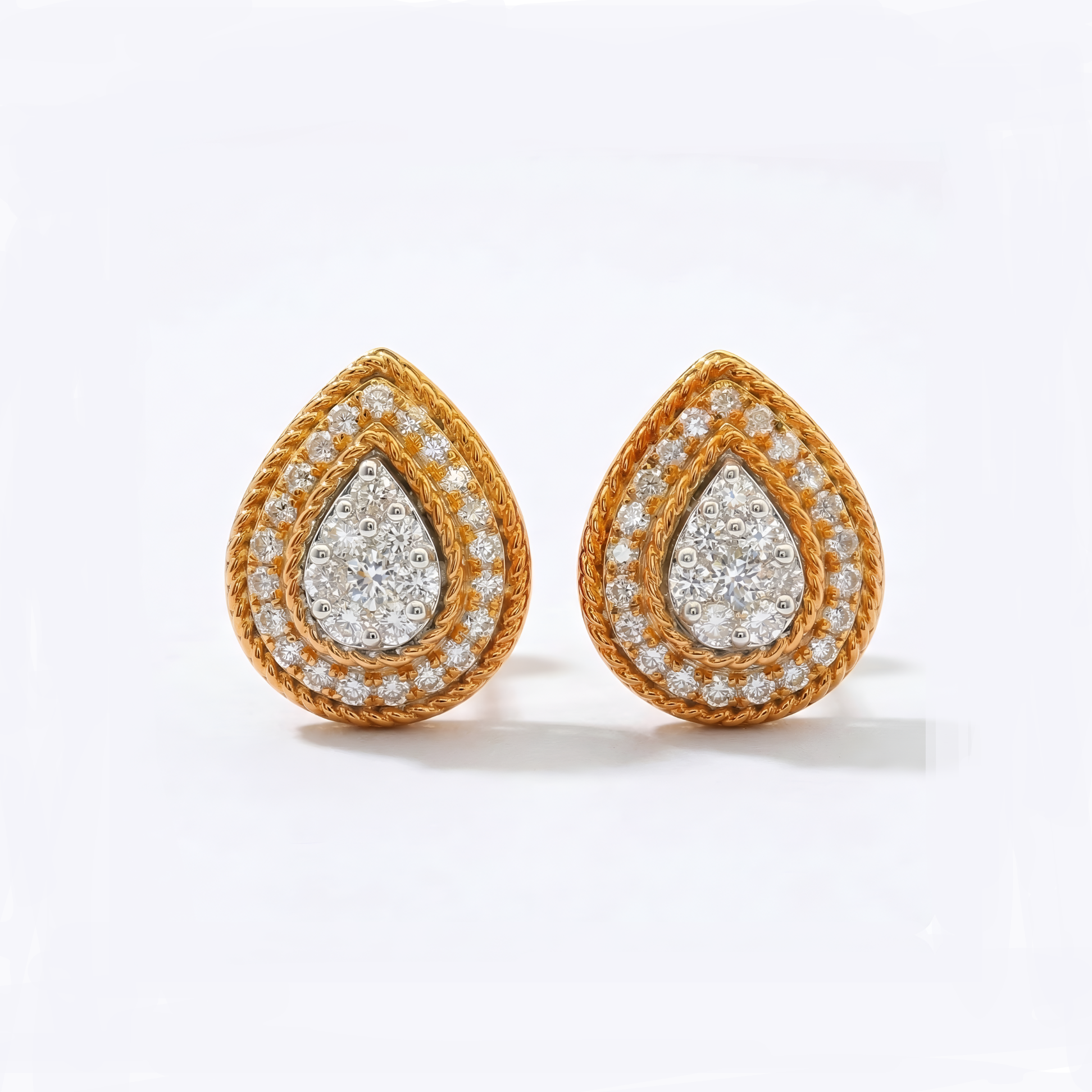 Opulenza Halo Lab Grown Diamond Earrings