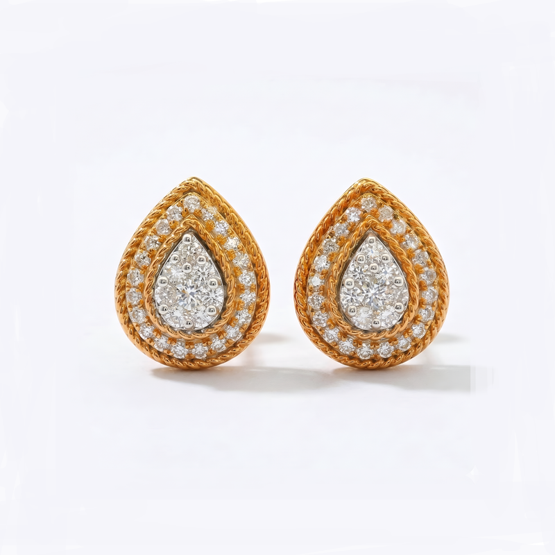 Opulenza Halo Lab Grown Diamond Earrings