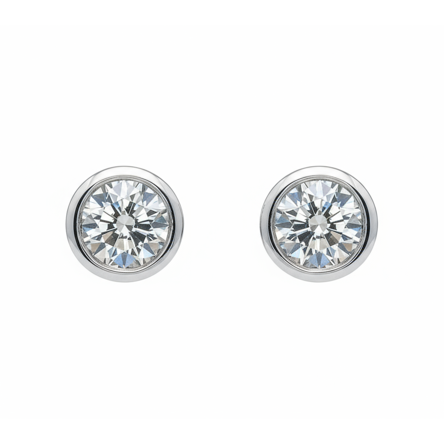 Infinity Bezel Lab Grown Diamond Earrings