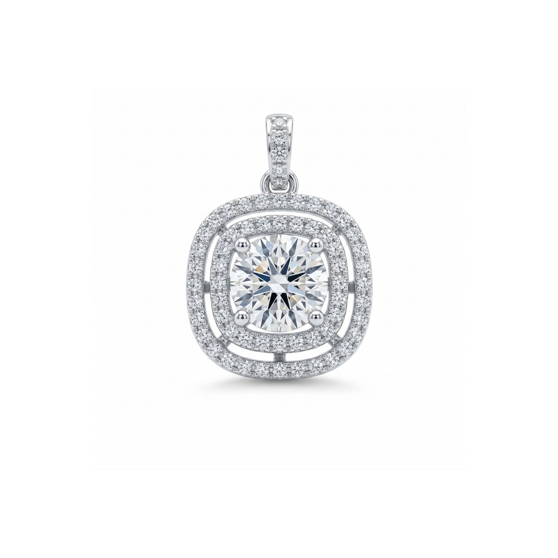 Vintage Lumina Solitaire Lab Grown Diamond Pendant