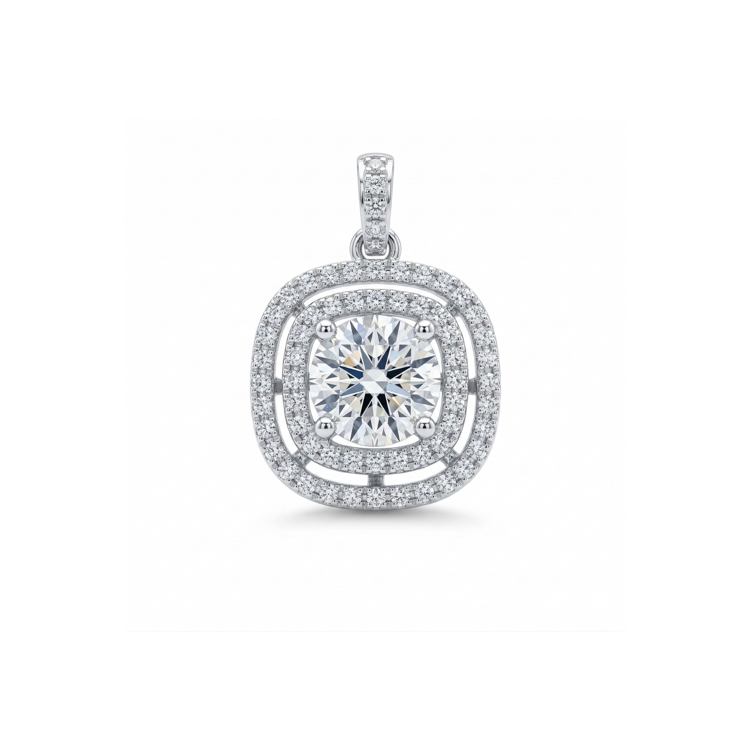 Vintage Lumina Solitaire Lab Grown Diamond Pendant