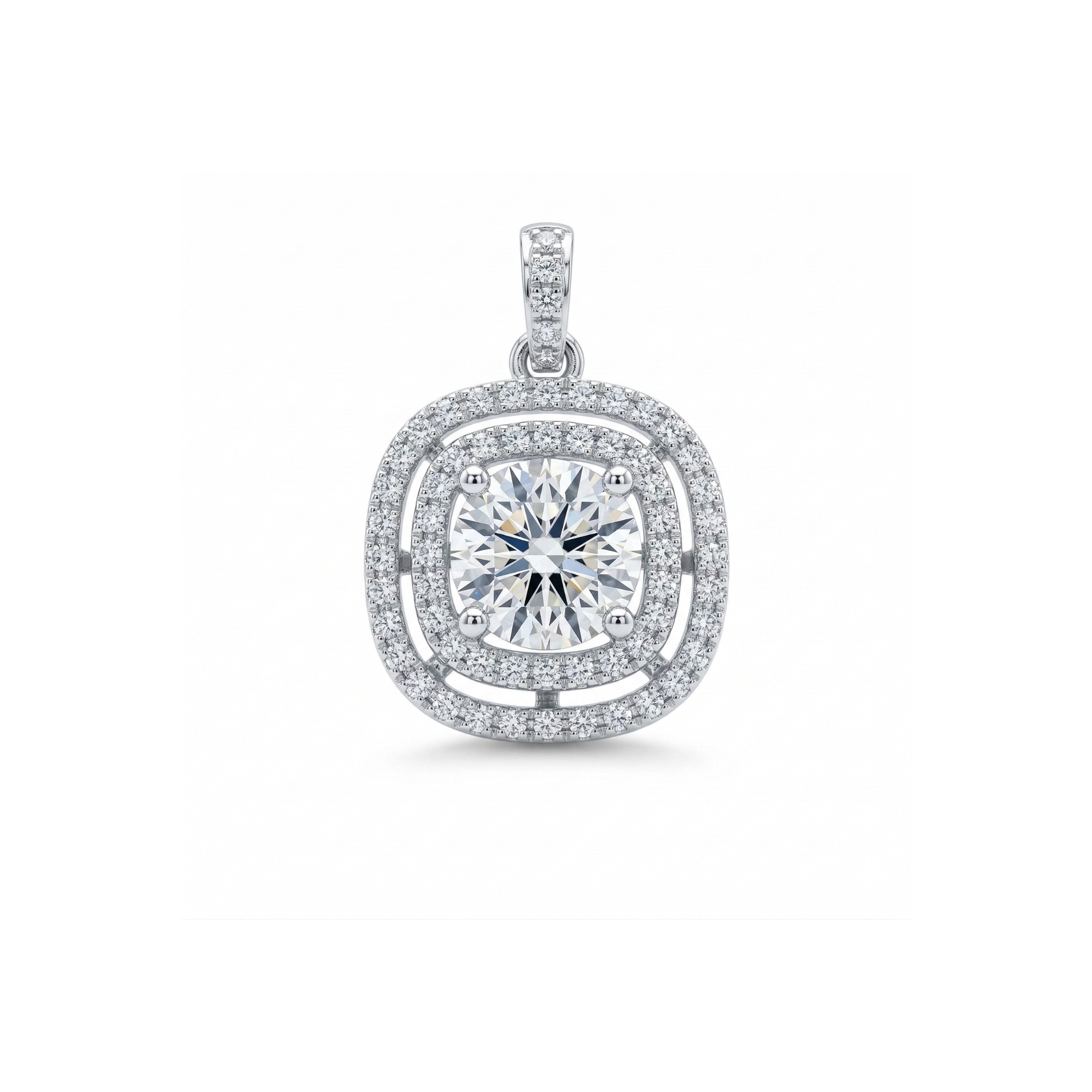 Vintage Lumina Solitaire Lab Grown Diamond Pendant