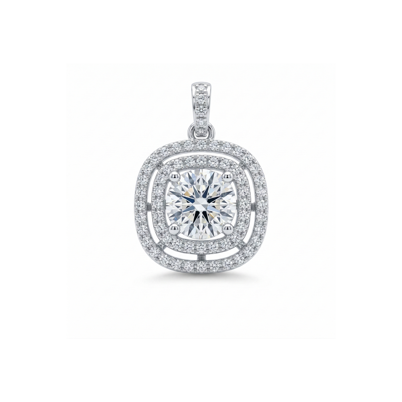 Vintage Lumina Solitaire Lab Grown Diamond Pendant