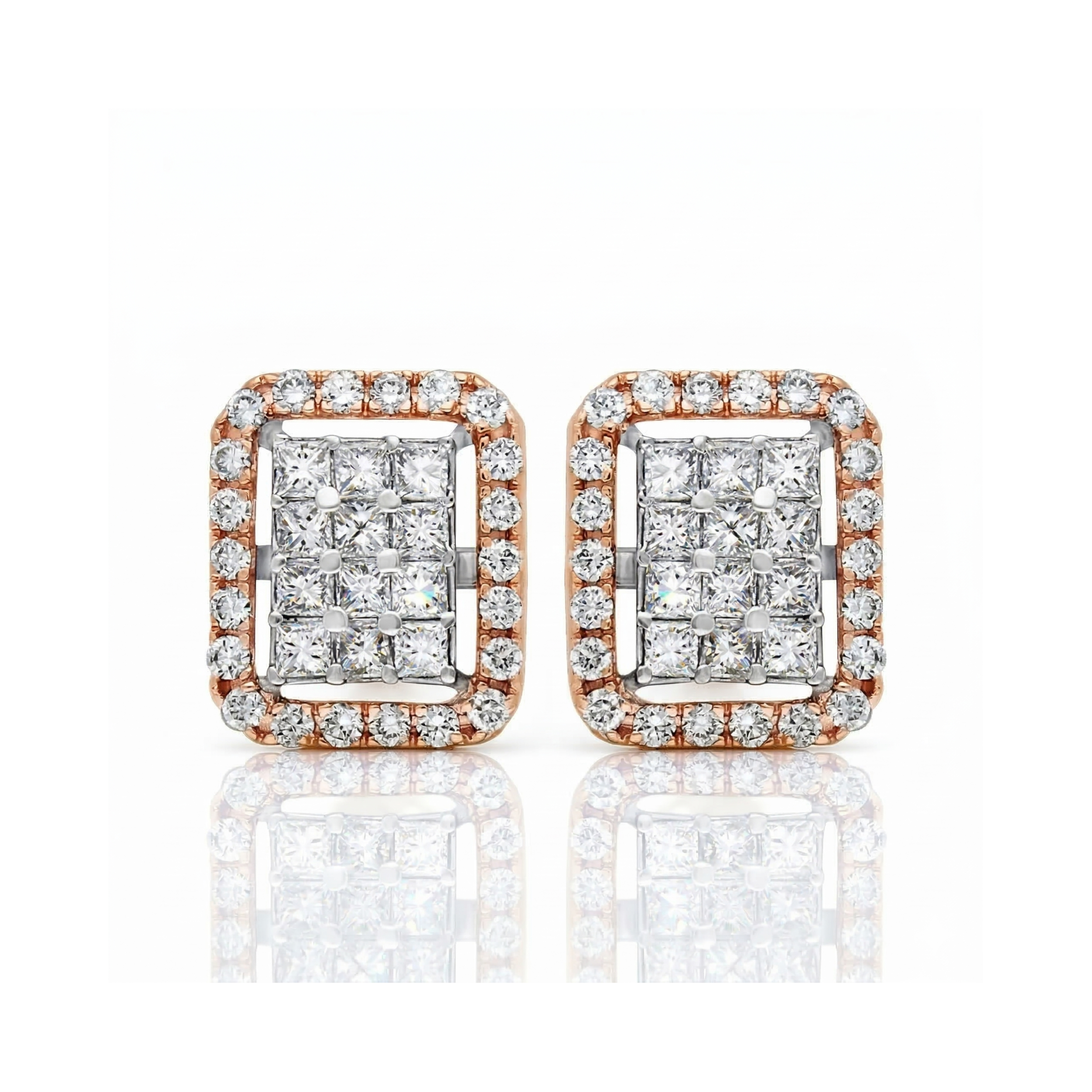Gotham Cluster Lab Grown Diamond Earrings