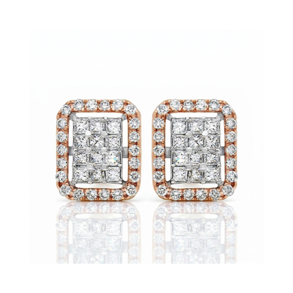 Gotham Cluster Lab Grown Diamond Earrings