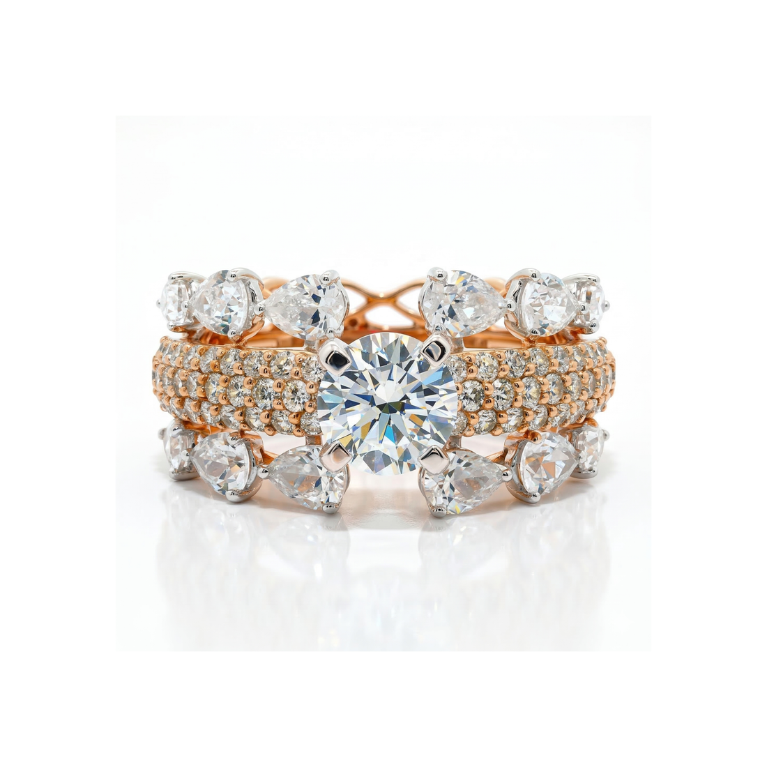 Unity Fortress Solitaire Lab Grown Diamond Ring