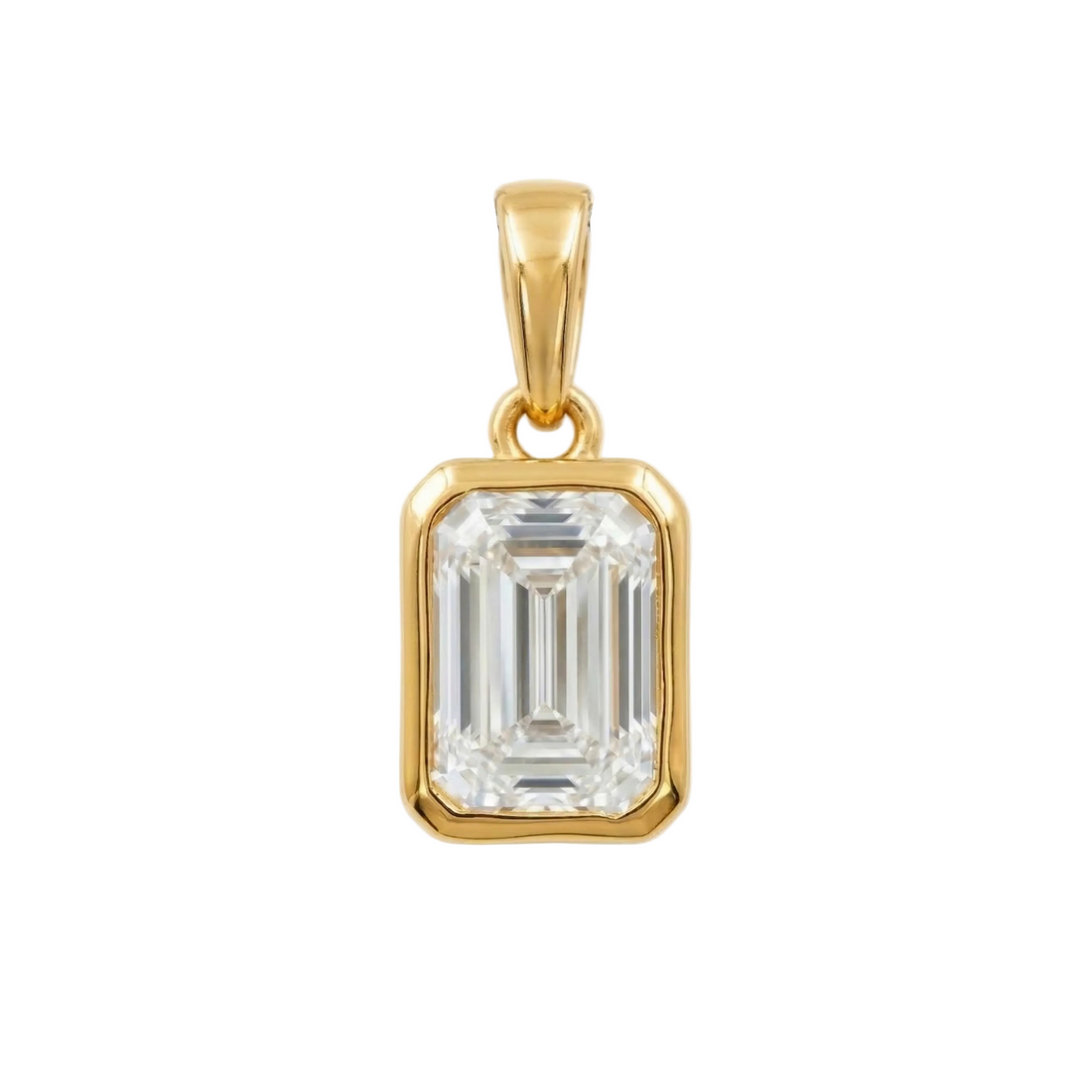Metropolitan Emerald Solitaire Lab Grown Diamond Pendant