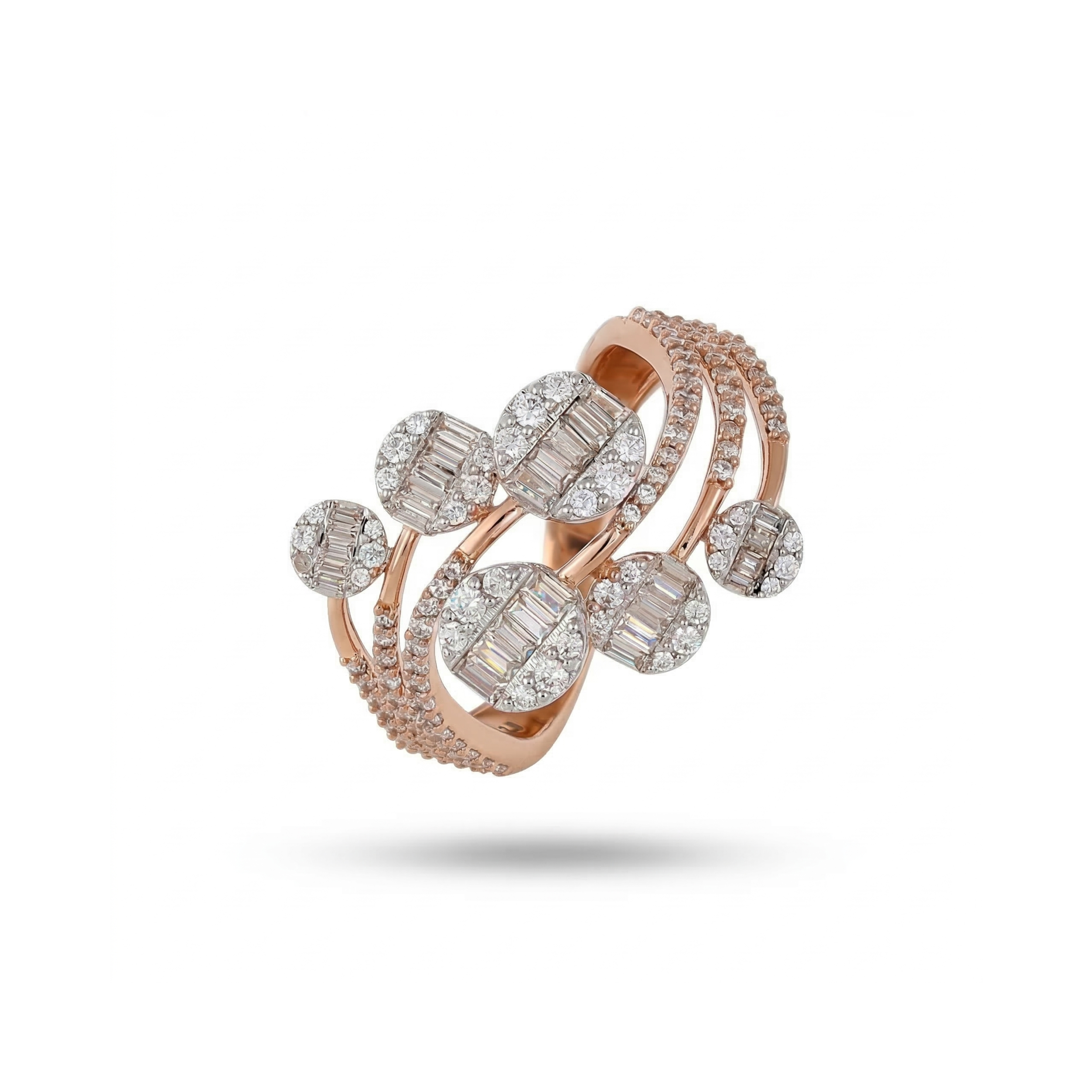 Spiralis Cluster Lab Grown Diamond Ring