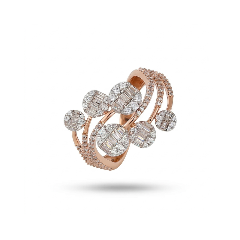Spiralis Cluster Lab Grown Diamond Ring