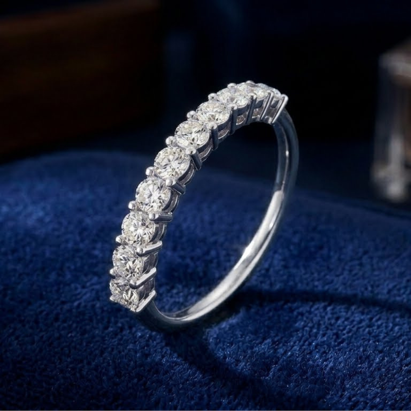 Echo Platinum Plated Lab Grown Diamond Ring