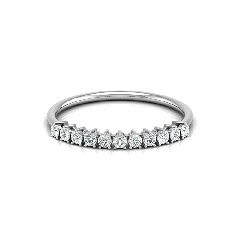 Echo Platinum Plated Lab Grown Diamond Ring