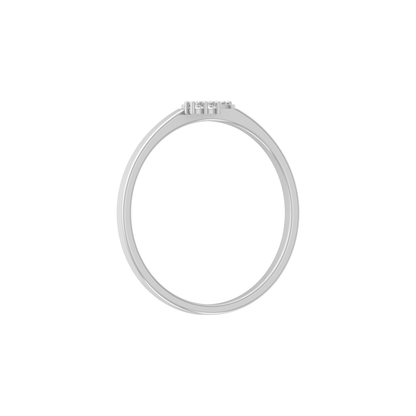 Duo Drift Platinum Plated Lab Grown Diamond Ring