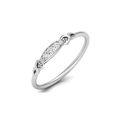 Boundless Arc Platinum Plated Lab Grown Diamond Ring