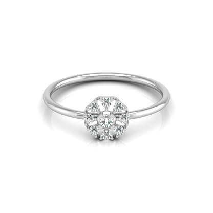 Elowen Glow Platinum Plated Lab Grown Diamond Ring