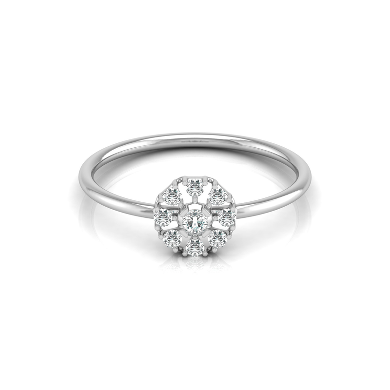 Elowen Glow Platinum Plated Lab Grown Diamond Ring