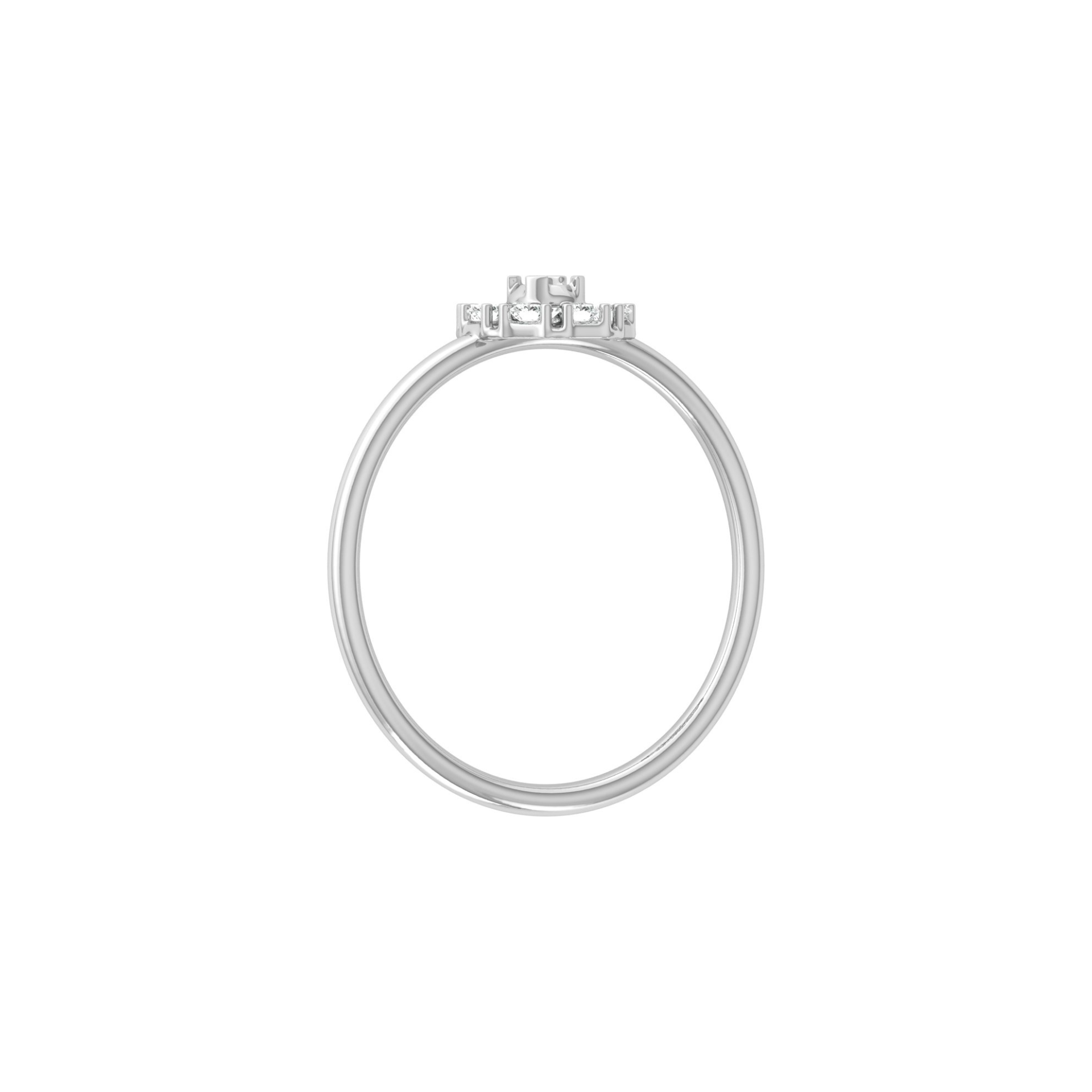Elowen Glow Platinum Plated Lab Grown Diamond Ring