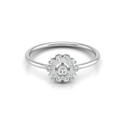 Classic Verity Platinum Plated Lab Grown Diamond Ring
