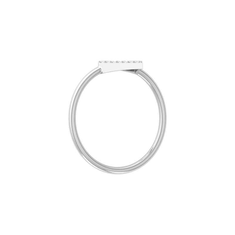 Geometric Kite Platinum Plated Lab Grown Diamond Ring