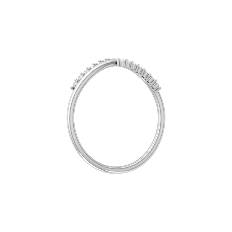 Meander Platinum Plated Lab Grown Diamond Ring