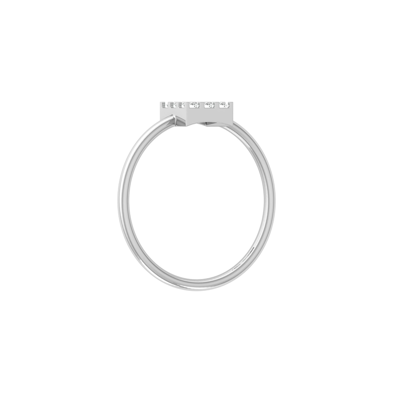 Matrix Platinum Plated Lab Grown Diamond Ring
