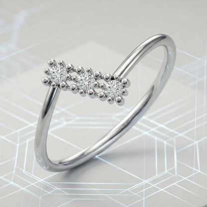 Drift Platinum Plated Lab Grown Diamond Ring