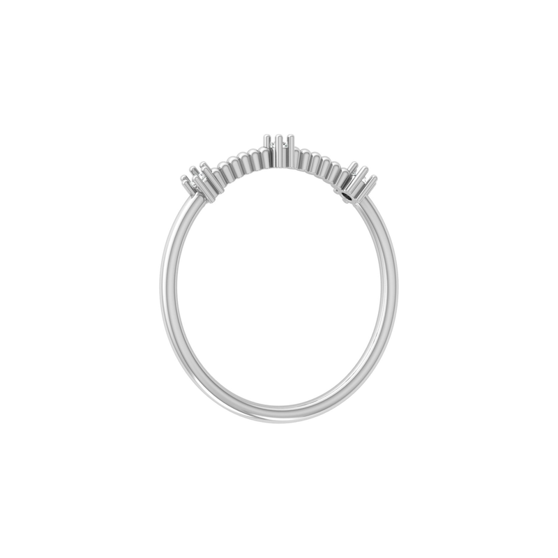 Effervescent Trio Platinum Plated Lab Grown Diamond Ring