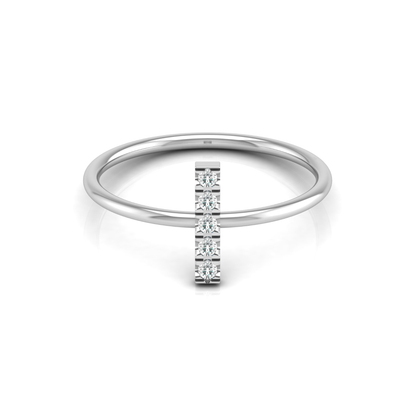 Lunar Ray Platinum Plated Lab Grown Diamond Ring