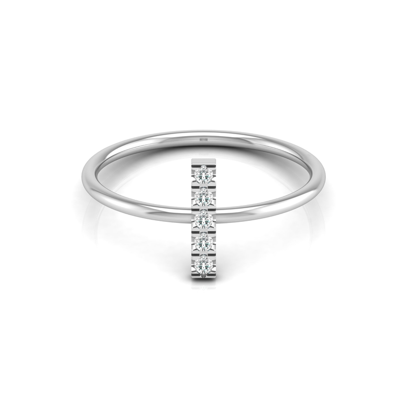 Lunar Ray Platinum Plated Lab Grown Diamond Ring