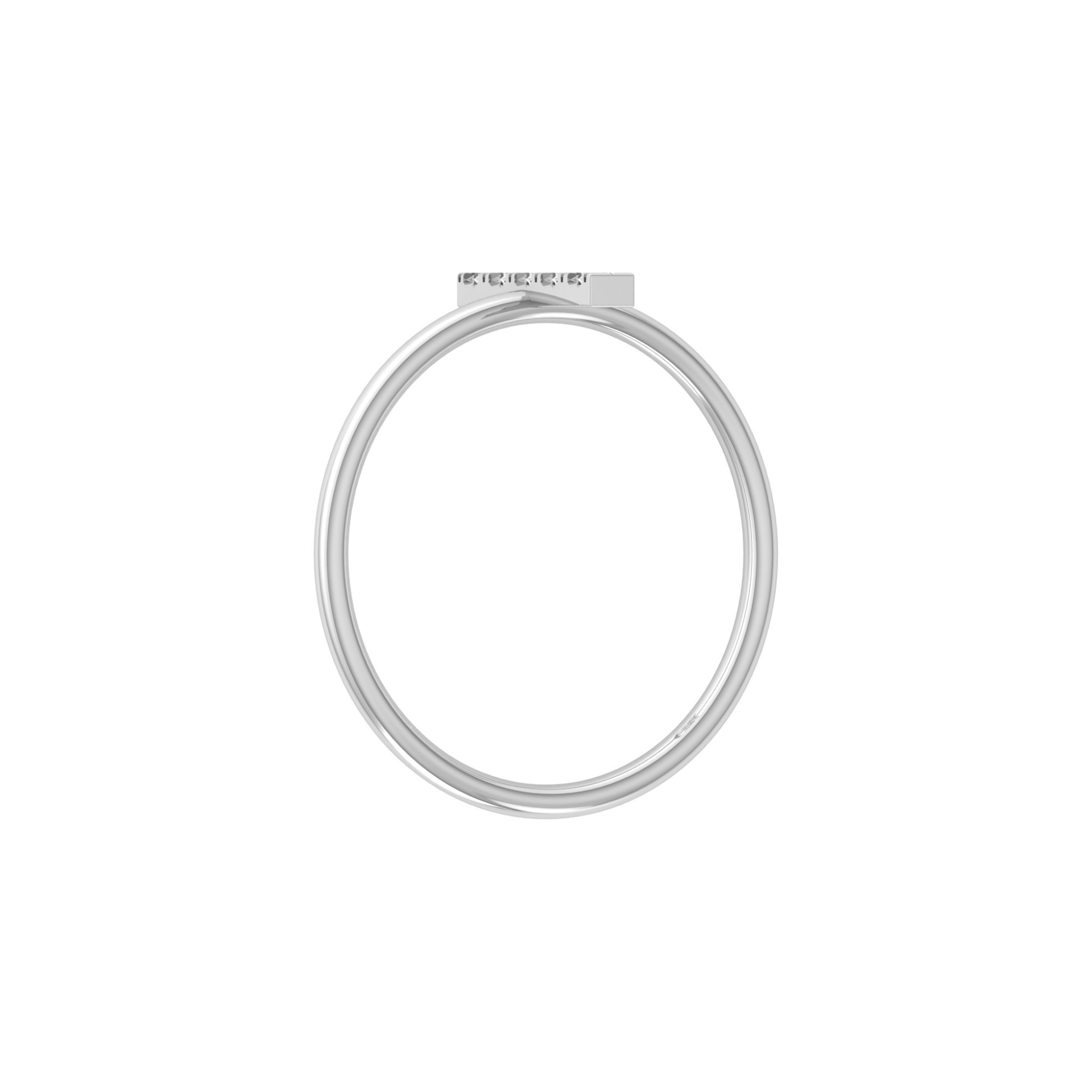 Lunar Ray Platinum Plated Lab Grown Diamond Ring