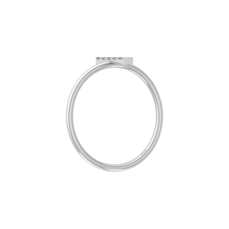 Lunar Ray Platinum Plated Lab Grown Diamond Ring