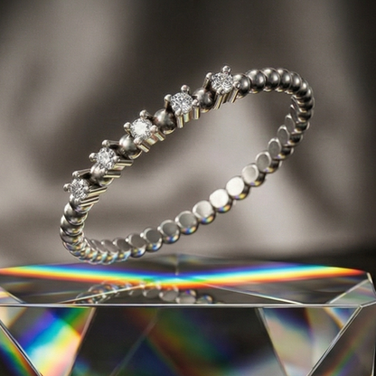 Orbital Pulse Platinum Plated Lab Grown Diamond Ring