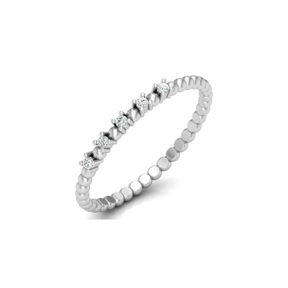 Orbital Pulse Platinum Plated Lab Grown Diamond Ring