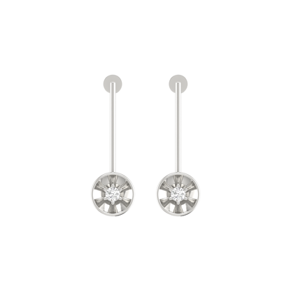 Signature Spire Platinum Plated Lab Grown Diamond Earrings